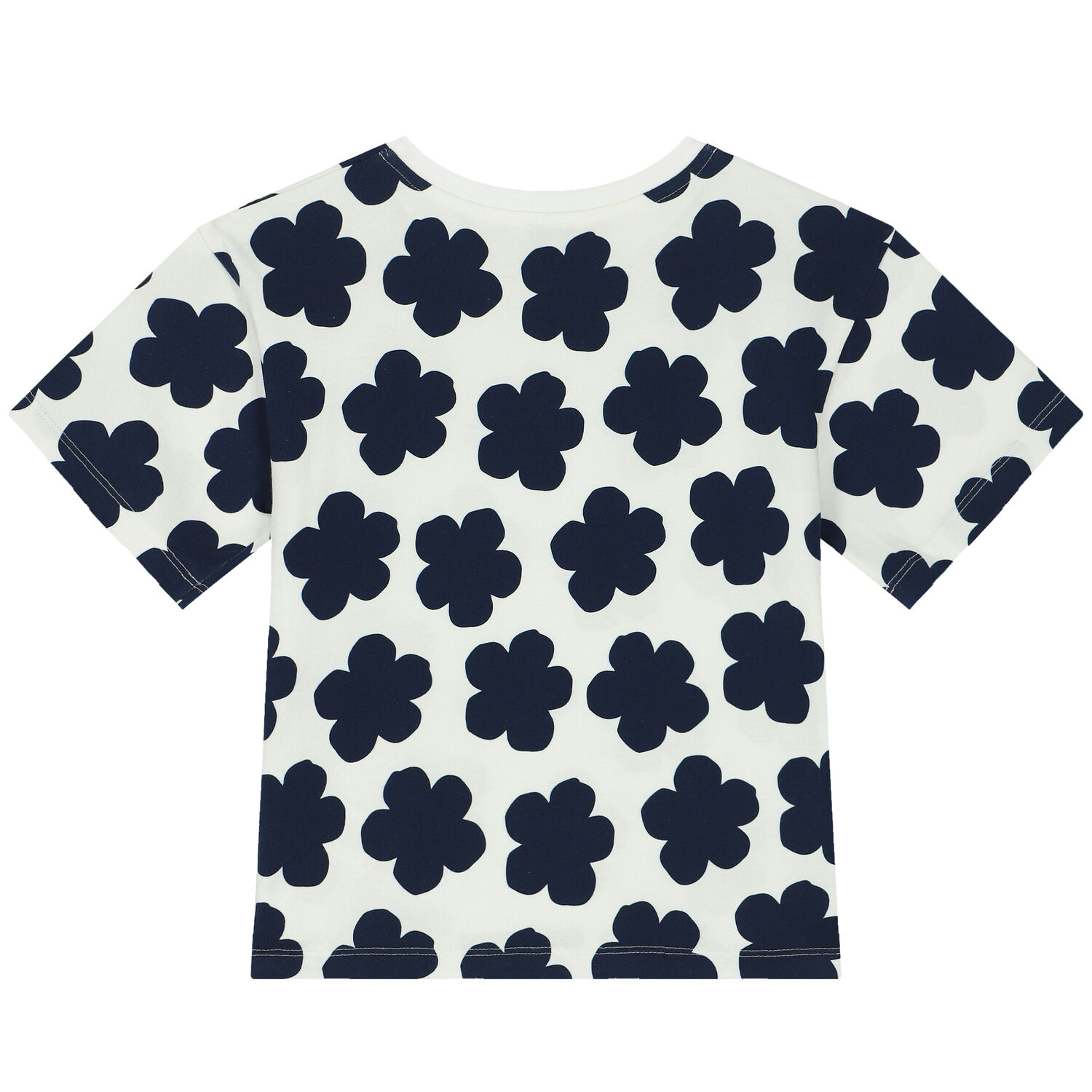 Girls Ivory Boke Flower T-Shirt, 1, hi-res